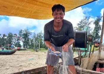 Ngư dân Xuân Yên vui mừng trúng ghẹ sau ngày biển động